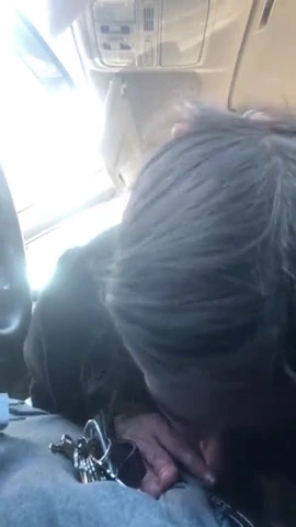 Amateur brunettes engage in road trip lesbian sex and oral pleasure porn video